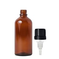 50 ml jantarová skleněná lahvička s kapátkovým uzávěrem TE