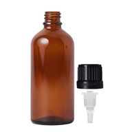 100 ml lahvička z jantarového skla se kapátkovým uzávěrem TE