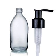 250ml Matná Skleněná Lékovka s Dávkovací Pumpičkou