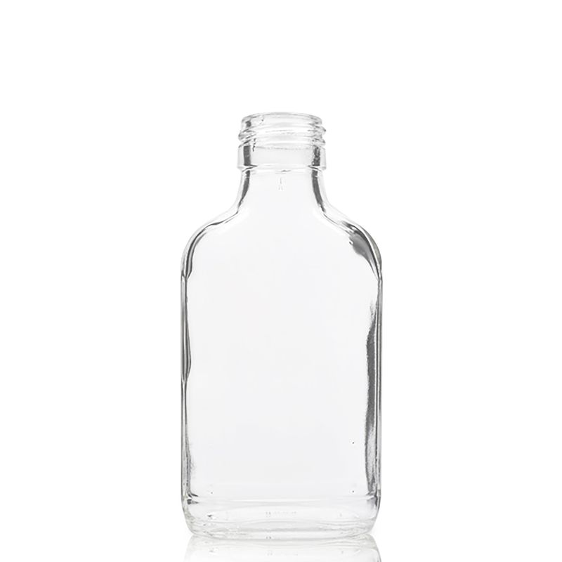 100ml Lahvička z Čirého skla s Hliníkovým Uzávěrem