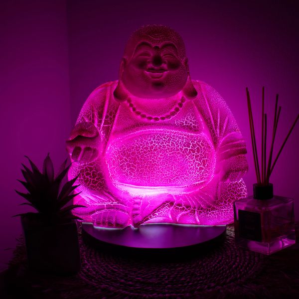 Lampa Smějící se Buddha - Dračí Ovoce - Oválný Stojan