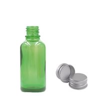 10ml Zelená Skleněná Lahvička s Hliníkovým Uzávěrem