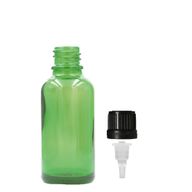 15ml Zelená Skleněná Lahvička S Kapátkovým Uzávěrem