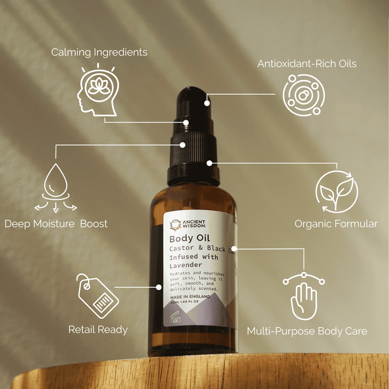 Organický Tělový Olej 50ml - Levandule