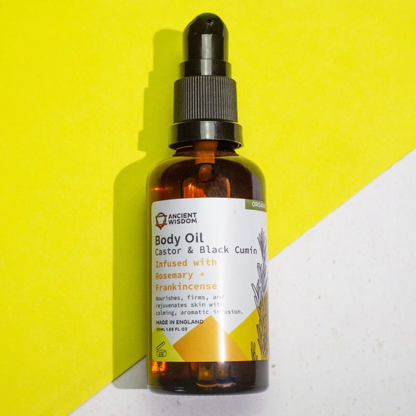 Organický Tělový Olej 50ml - Rozmarýn & Kadidlo