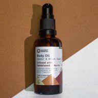 Organický Tělový Olej 50ml - Santalové Dřevo & Myrha