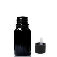 5ml Skleněná Lahvička z Černého Skla S Kapátkovým Uzávěrem s Dětskou Pojistkou