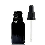 10ml Skleněná Lahvička z Černého Skla  s Černou T/E Pipetou