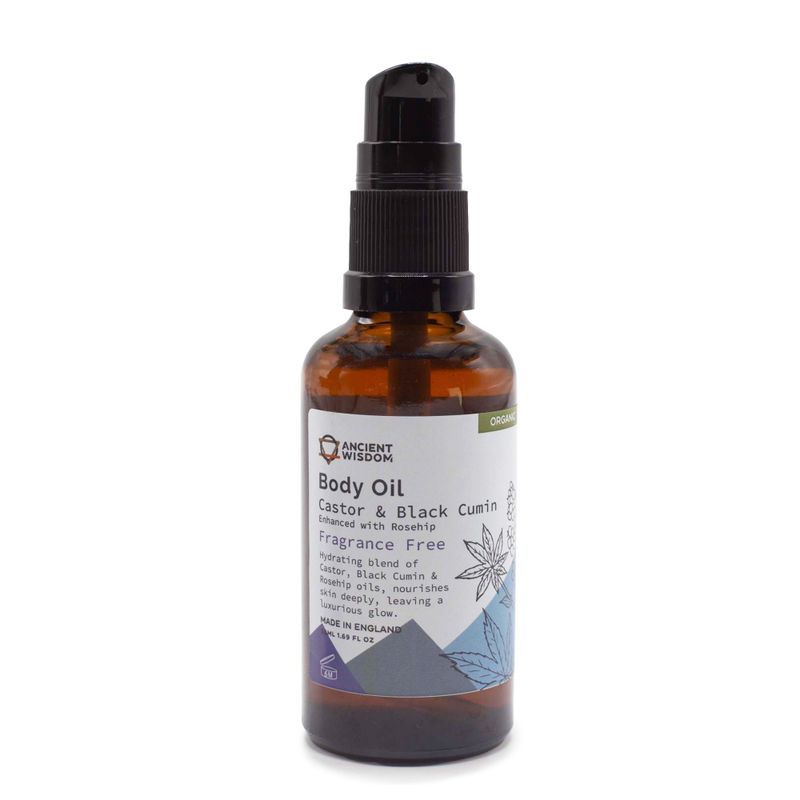 Organický Tělový Olej 50ml - Šípek (Bez Vůně)