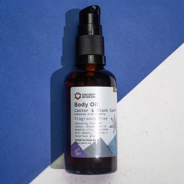 Organický Tělový Olej 50ml - Šípek (Bez Vůně)