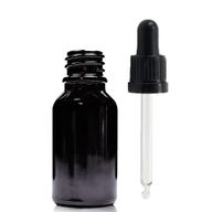 15ml Skleněná Lahvička z Černého Skla  s Černou T/E Pipetou