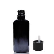 30ml Skleněná Lahvička z Černého Skla S Kapátkovým Uzávěrem s Dětskou Pojistkou