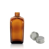 10ml Jantarová Skleněná Alchymistická Lahvička s Hliníkovým Uzávěrem