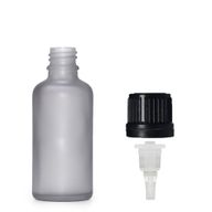 30ml Skleněná Láhev z Matně Šedého Skla s Kapátkem