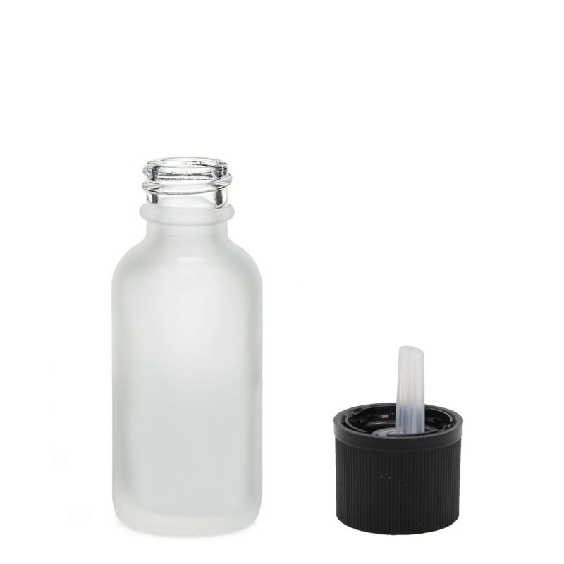 10ml Skleněná Láhev z Matně Bílého Skla s Uzávěrem s Dětskou Pojistkou