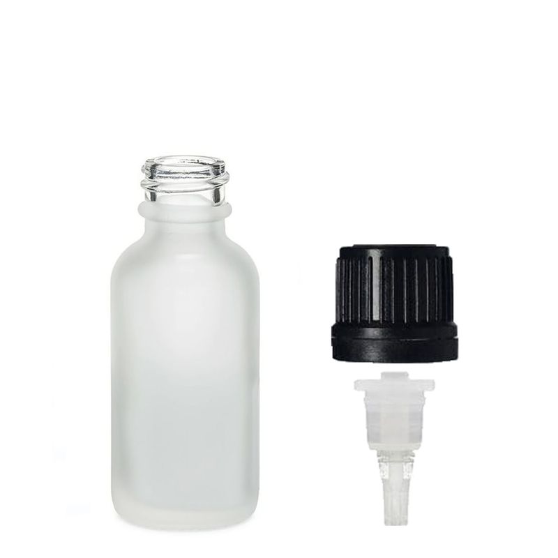 10ml Skleněná Láhev z Matně Bílého Skla s Kapátkem