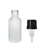 30ml Skleněná Láhev z Matně Bílého Skla s Kapátkem