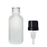 50ml Skleněná Láhev z Matně Bílého Skla s Kapátkem