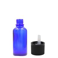 5ml Modrá Skleněná Lahvička S Kapátkovým Uzávěrem s Dětskou Pojistkou
