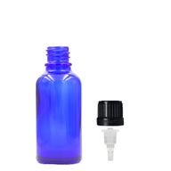 10ml Modrá Skleněná Lahvička S Kapátkovým Uzávěrem