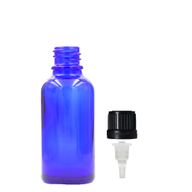 15ml Modrá Skleněná Lahvička S Kapátkovým Uzávěrem