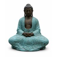 Velký Tyrkysový & Kamenný Thajský Buddha - 0.96m