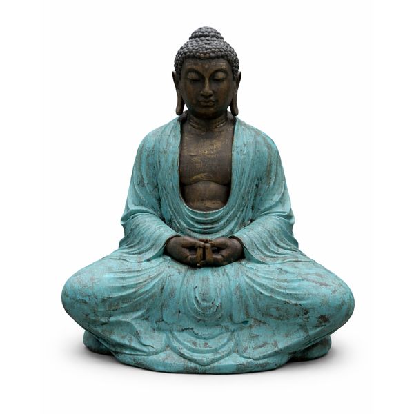 Velký Tyrkysový & Kamenný Thajský Buddha - 0.96m
