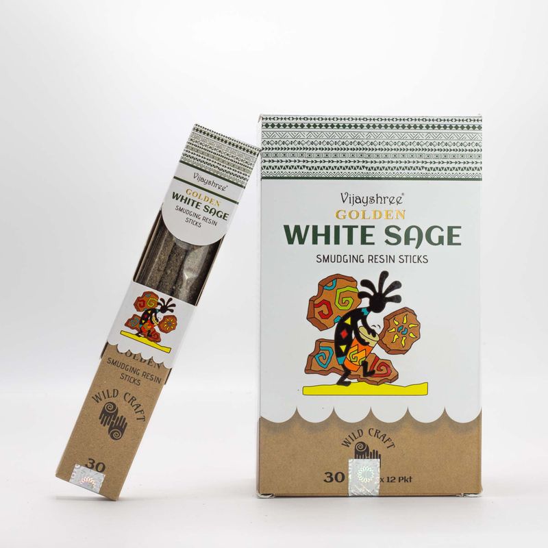 30g Golden Bílá Šalvěj Pryskyřičné Vonné Tyčinky (6s)