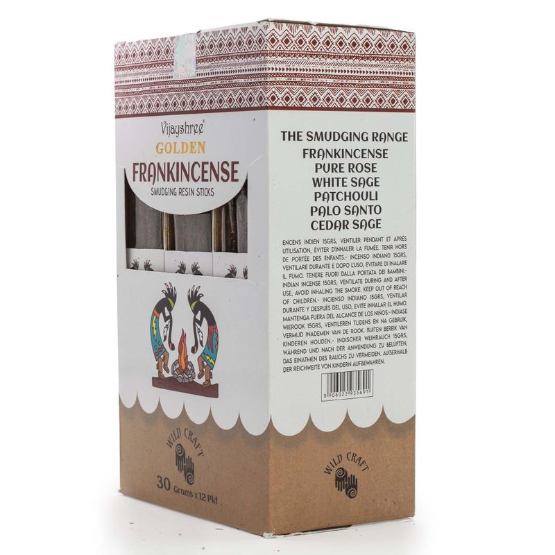 30g Golden Frankincense Pryskyřičné Vonné Tyčinky (6s)