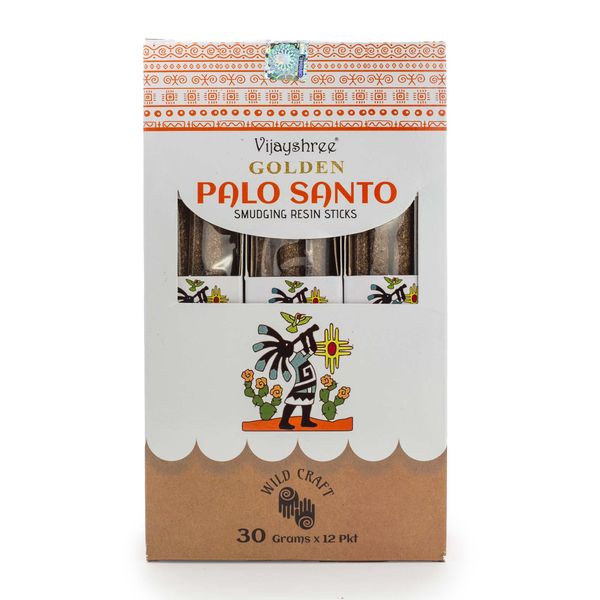 30g Golden Palo Santo Pryskyřičné Vonné Tyčinky (6s)