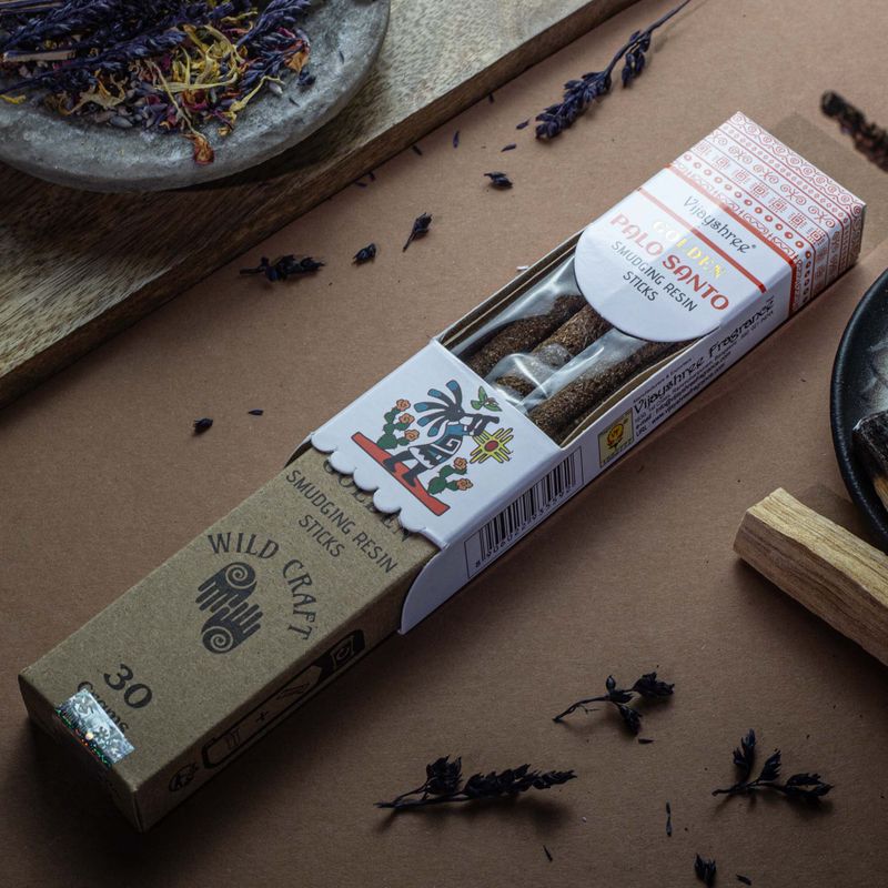30g Golden Palo Santo Pryskyřičné Vonné Tyčinky (6s)