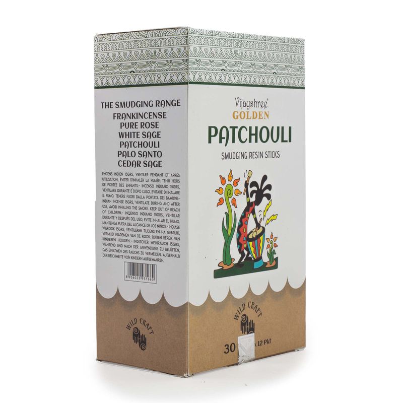 30g Golden Patchouli Pryskyřičné Vonné Tyčinky (6s)