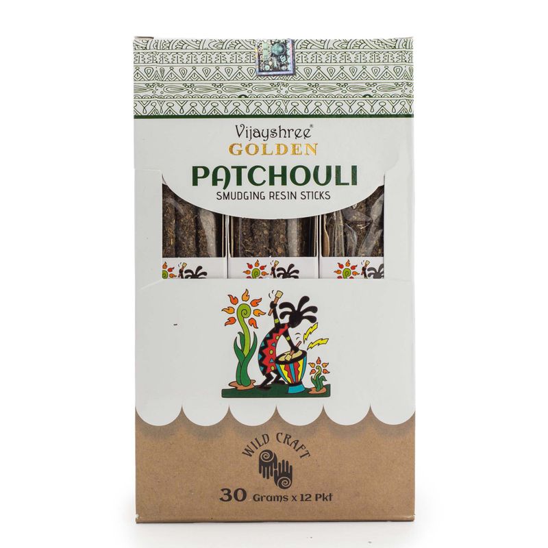 30g Golden Patchouli Pryskyřičné Vonné Tyčinky (6s)