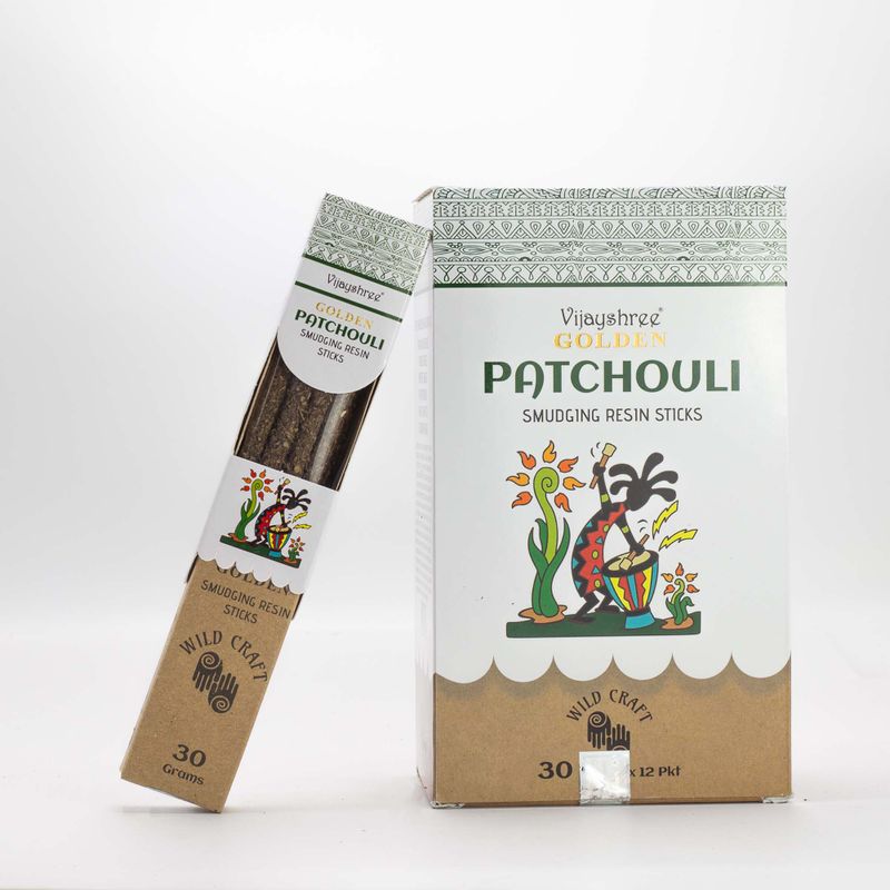 30g Golden Patchouli Pryskyřičné Vonné Tyčinky (6s)