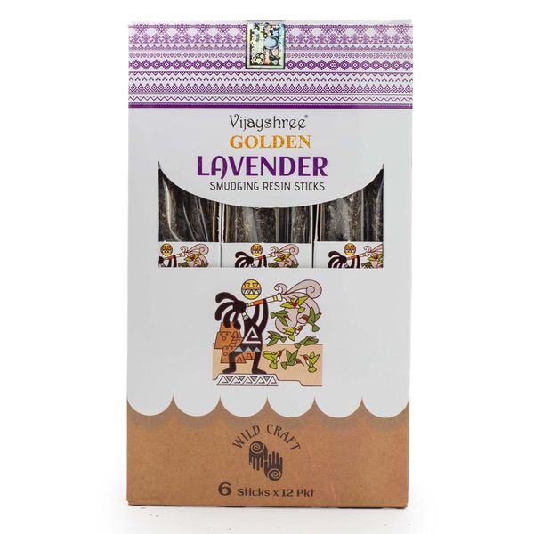 30g Golden Levandula Pryskyřičné Vonné Tyčinky (6s)