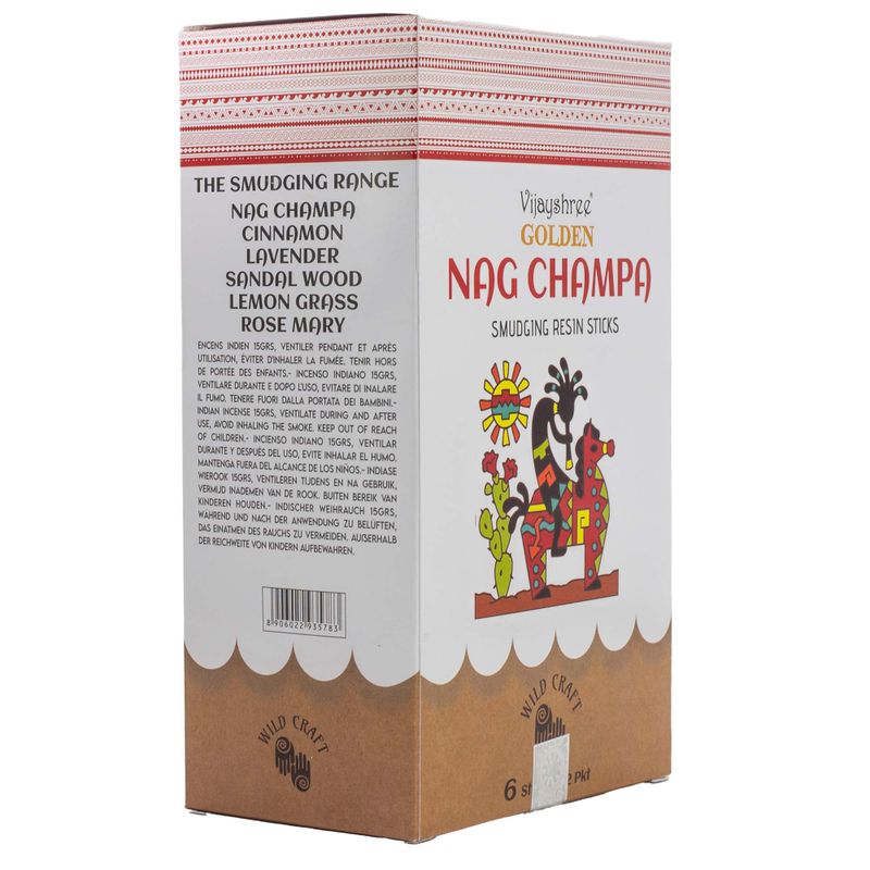 30g Golden Nag Champa Pryskyřičné Vonné Tyčinky (6s)