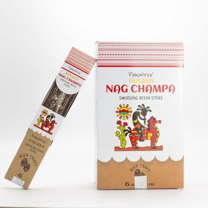 30g Golden Nag Champa Pryskyřičné Vonné Tyčinky (6s)