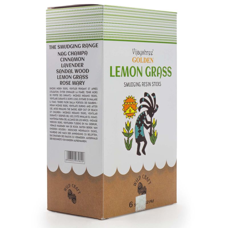 30g Golden LemonGrass Pryskyřičné Vonné Tyčinky (6s)