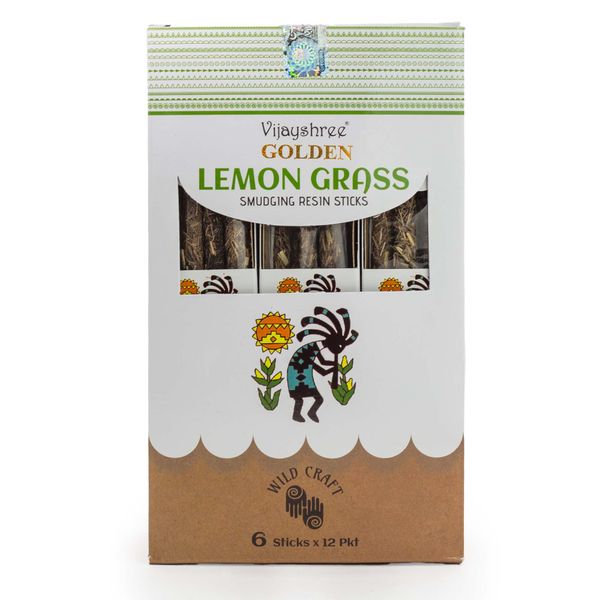 30g Golden LemonGrass Pryskyřičné Vonné Tyčinky (6s)