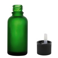 70× 100 ml matně zelená skleněná lahvička s kapátkem a dětskou pojistkou