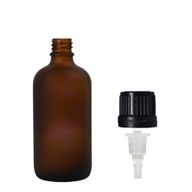 30 ml matně jantarová skleněná lahvička s kapátkovým uzávěrem