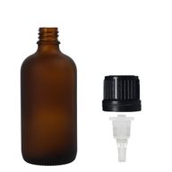 88× 50 ml matně jantarová skleněná lahvička s kapátkovým uzávěrem