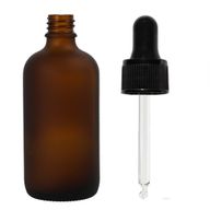 100 ml matně jantarová skleněná lahvička s černou pipetou