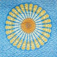 Sarong Mandala - Nebeská & Oranžová