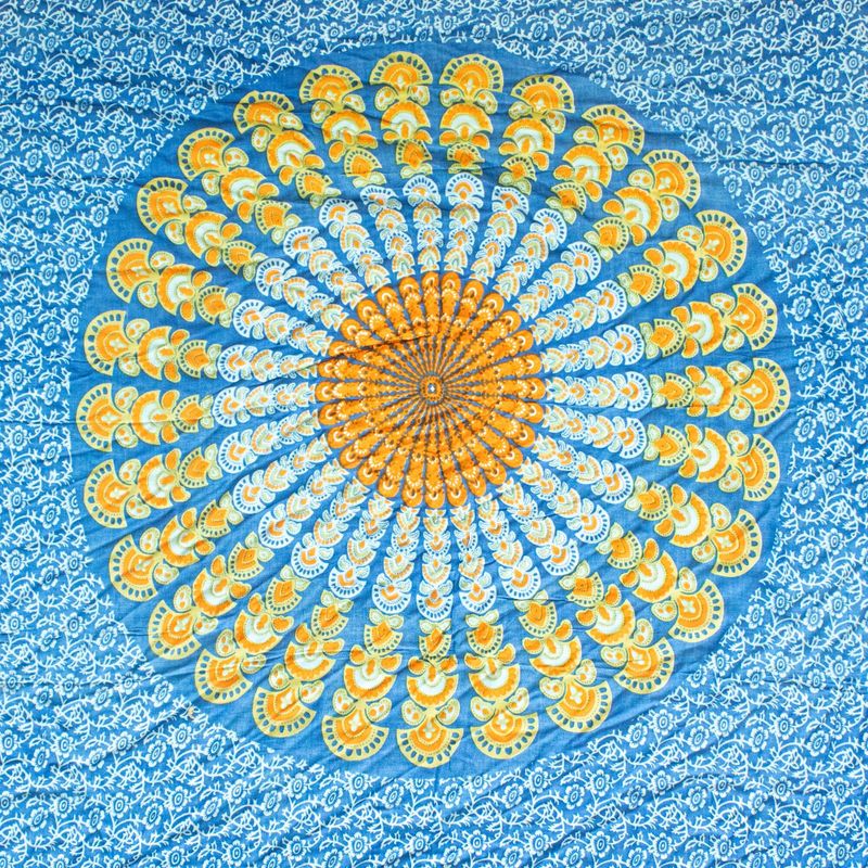 Sarong Mandala - Nebeská & Oranžová