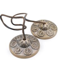 Prémiová mosazná tibetská Tingsha - Sedm čaker - cca 7 cm (255 g)