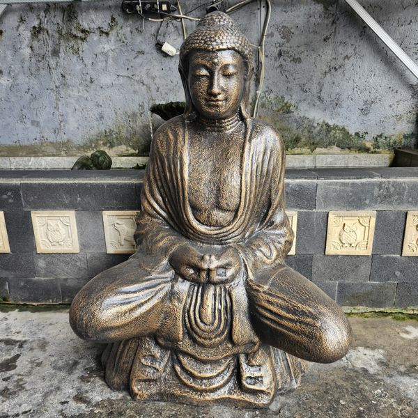 Velký Antický Zlatý Thajský Buddha - 0.96m