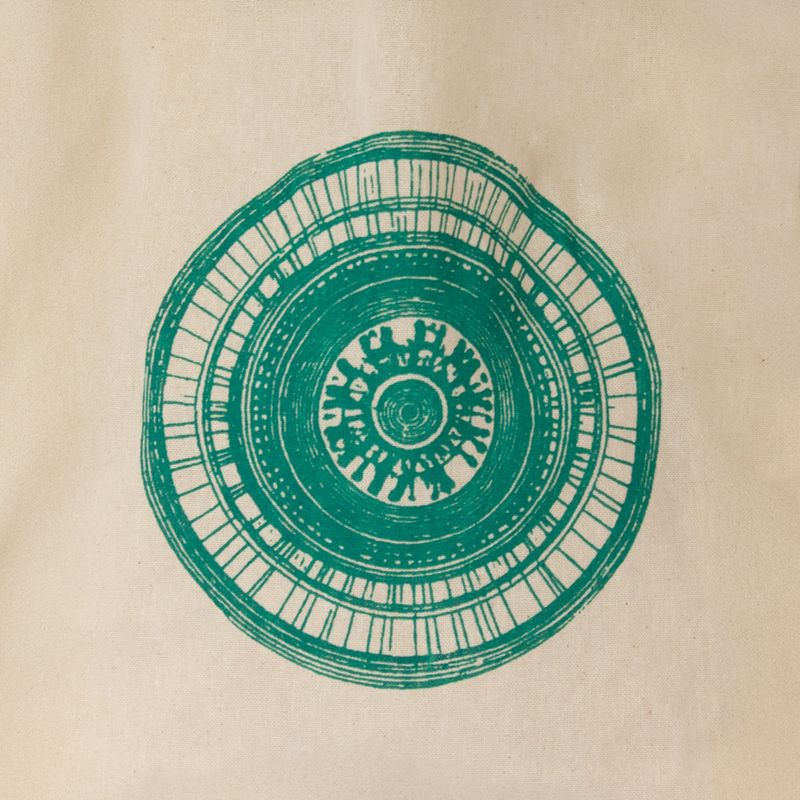 Ikonická mini taška na dárky - Městská mandala (4 barevné varianty) - (25x18cm) - Přírodní 4 oz