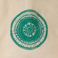 Ikonická mini taška na dárky - Městská mandala (4 barevné varianty) - (25x18cm) - Přírodní 4 oz