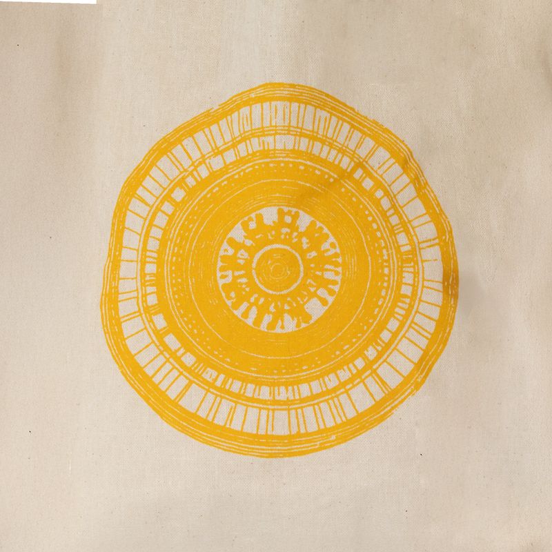 Ikonická mini taška na dárky - Městská mandala (4 barevné varianty) - (25x18cm) - Přírodní 4 oz